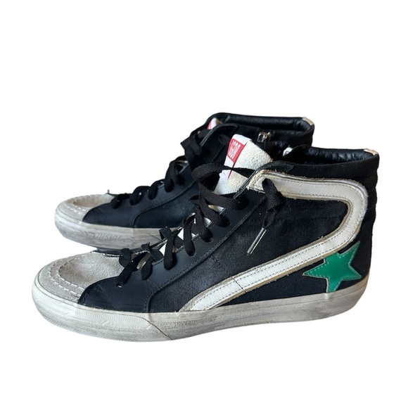 Golden Goose Slide Sneakers Canvas with Contrast Star IT 41 Mens 8 Women’s 9.5 - Picture 4 of 16